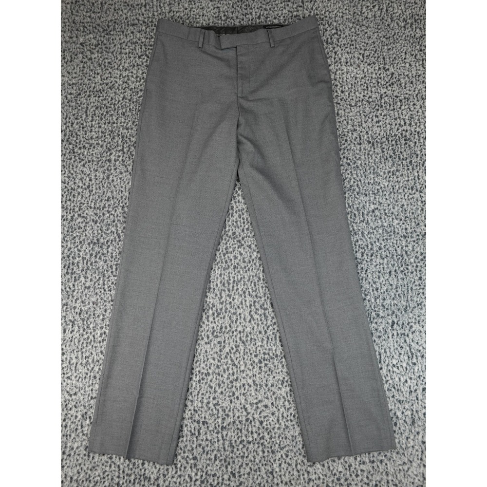 Banana Republic Dress Pants Mens 35x34 Grey Slim Fit Stretch Trousers